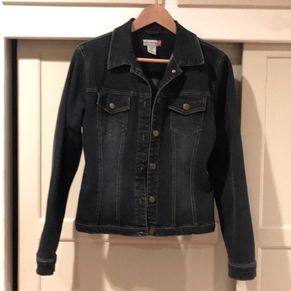 Denim stretch jacket